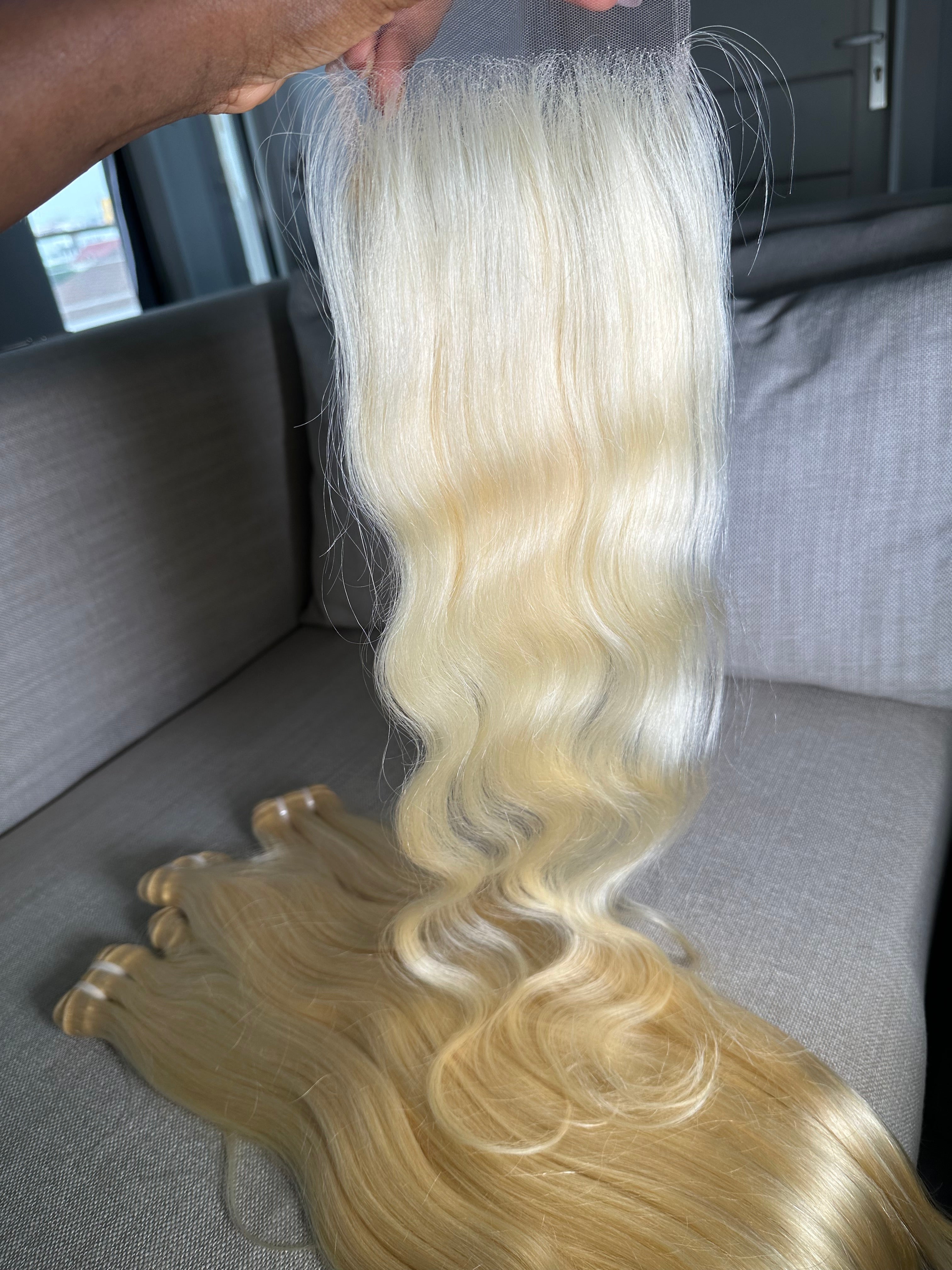 5x5 HD Lace Closure | Raw Platinum Blonde - NIA Hair