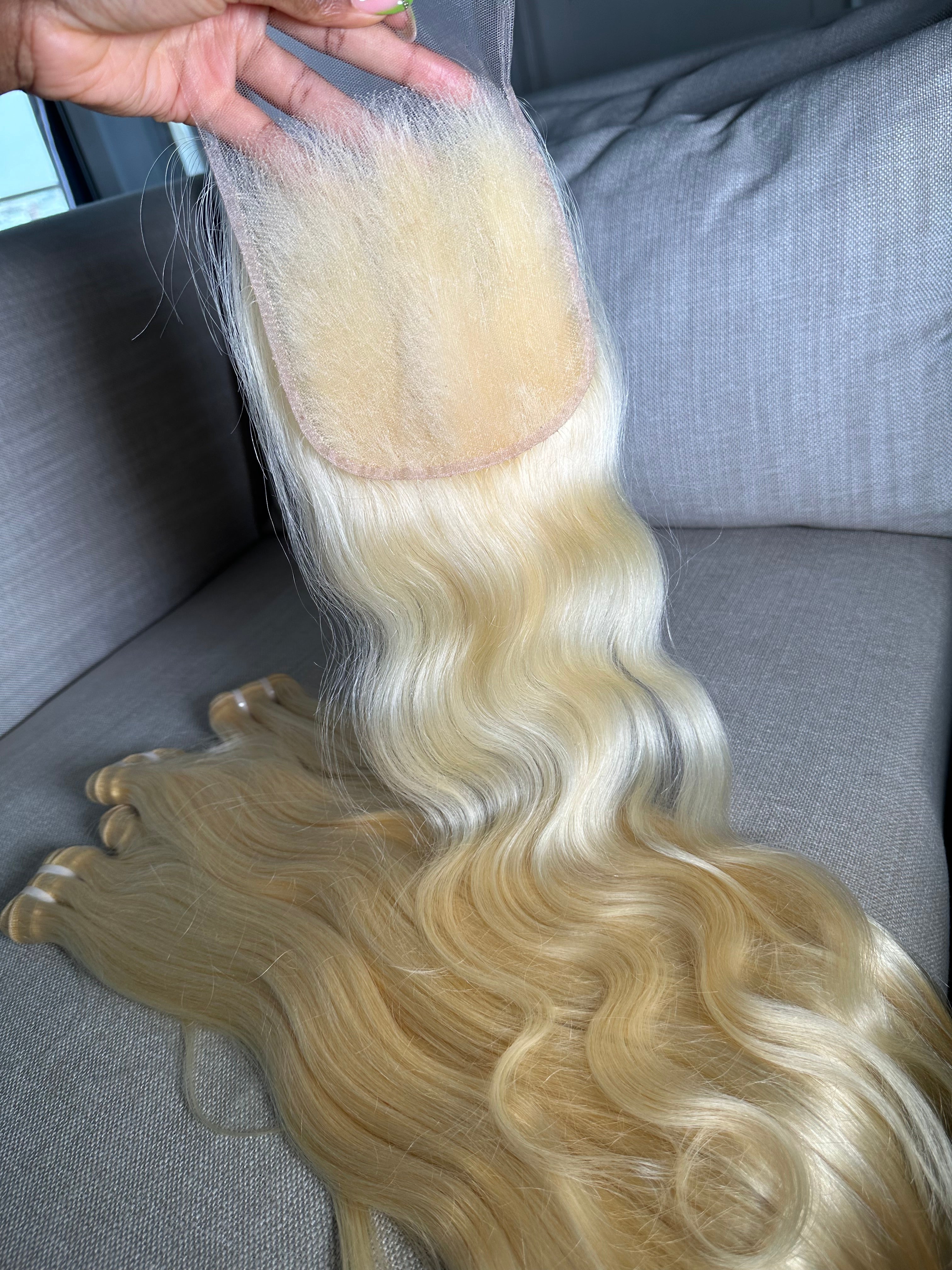 5x5 HD Lace Closure | Raw Platinum Blonde - NIA Hair